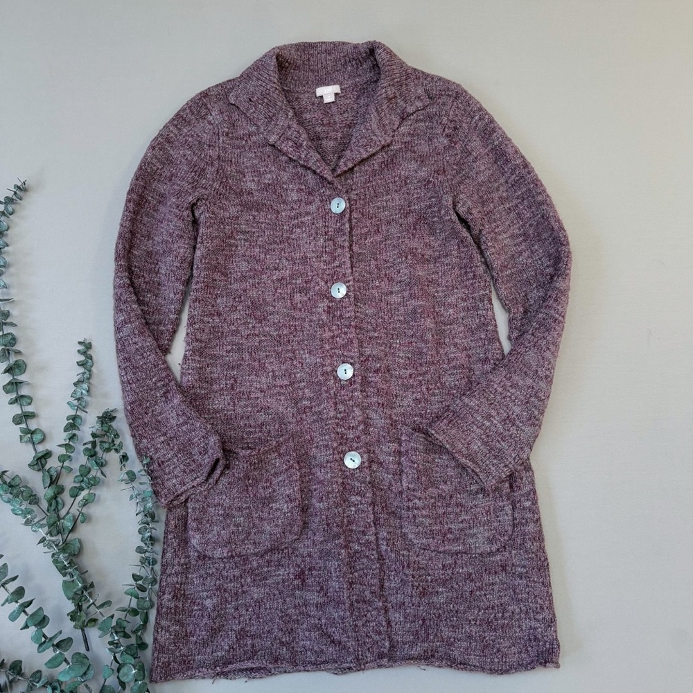 J.JILL purple alpaca cardigan sweater, S.